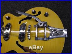 Epiphone Wildkat Natural Bigsby Tremolo Archtop Semi-Hollow Electric Guitar RH