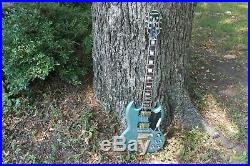 Epiphone by Gibson Les Paul Custom SG Pelham Blue Fat Neck Rare Mint 2013