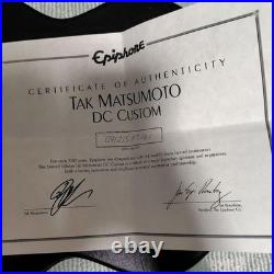 Epiphonee Tak DC Custom Signature Electric Guitar with Hard Case and Upgrades