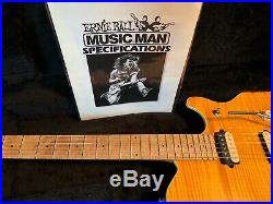 Ernie Ball Music Man Edward Van Halen EVH Signature Model Trans Amber WithCase