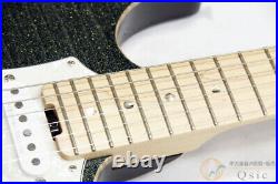 Esp Snapper-Ctm-Fm See Thru Olive Sp SSH Strat Type Electric Guitar