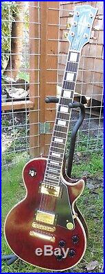 Excellent 2001 Gibson Les Paul Custom All Original Wine Red w OHSC