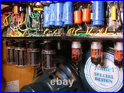 FENDER U. S. A 57 CUSTOM TWIN TWEED hand wired all tube tone monster