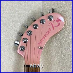 FERNANDES Electric Guitar ZO-3HK Hello Kitty Pink Sanrio Tested