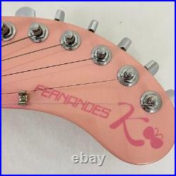 FERNANDES Electric Guitar ZO-3HK Hello Kitty Pink Sanrio Tested