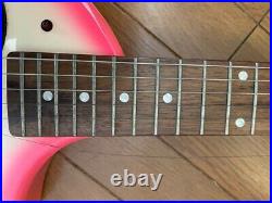 FERNANDES ZO-3 Electric Guitar Pink Burst Used with Soft Case