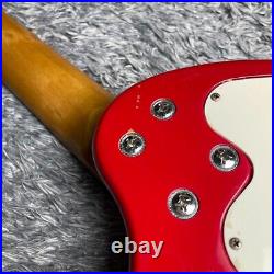 FERNANDES ZO-3 Red Electric Guitar Built-in Amplifier speaker Metallic Mini