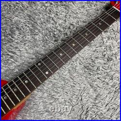 FERNANDES ZO-3 Red Electric Guitar Built-in Amplifier speaker Metallic Mini