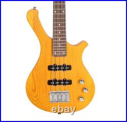 FREE SHIPPING? Short Scale W Style Electric Bass Guitar + 2 Jazz Style Pups