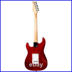 FREE SHIPPING? Unmarked S Style Electric Guitar withSoft Case & Strap