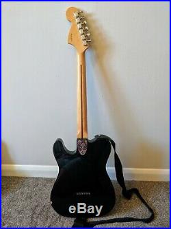 Fender'72 Telecaster Deluxe (Black) Mexican Electric Guitar. Strap & Case inc