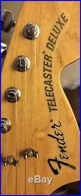Fender 72 Telecaster Deluxe Maple Neck Black Electric Guitar 2005