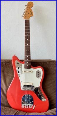 Fender Jaguar Electric Guitar Fiesta Red USA 2001 Fender Jaguar Electric Guitar Fiesta Red USA 2001