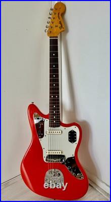 Fender Jaguar Electric Guitar Fiesta Red USA 2001 Fender Jaguar Electric Guitar Fiesta Red USA 2001