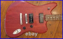 Fender Modern Player P90 Jaguar Guitar in Red Transparent Finish