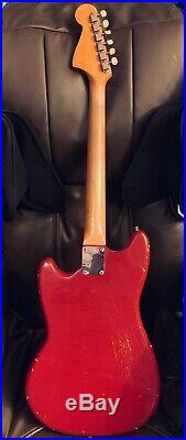 Fender Mustang 1964 Guitar 1st yr made Pre-CBS. Fender Case. Nitro Relic Checks