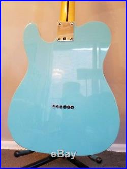 Fender Squier Classic Vibe Custom Telecaster Daphne Blue withbinding withcase