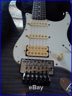 Fender Squier Series Stratocaster withFoto Flame Finish OHSC Floyd Rose MIJ