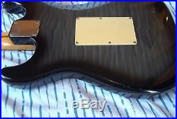Fender Squier Series Stratocaster withFoto Flame Finish OHSC Floyd Rose MIJ