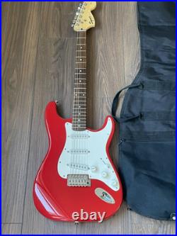 Fender Squire Strat Stratocaster Electric Guitar Red Excellent