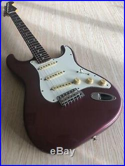 Fender Stratocaster CIJ Burgundy Mist with Matching Headstock ST62-80TX-MH Japan