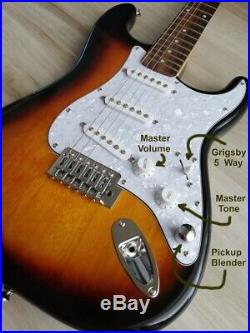 Fender Stratocaster Guitar Turbo withBlender MOD Sunburst Squier Strat
