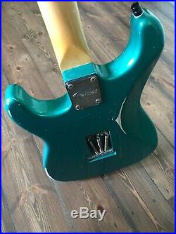 Fender Stratocaster Partscaster Relic Sherwood Green Bare Knuckle Sinner Pickups