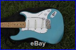 Fender Stratocaster Powerhouse Deluxe Strat Guitar Lake Placid Blue Active Boost