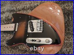 Fender Telecaster Tuxedo Left Handed Customized Tele Hand Sculpted Guitar