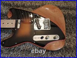 Fender Telecaster Tuxedo Left Handed Customized Tele Hand Sculpted Guitar