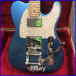 Fender USA Telecaster Moded Electric with Bigsby Lake Placid Blue HSC Included