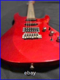 Fernandes FR-65S with Sustainer Strat 1990s Metalic Red MIJ with soft case