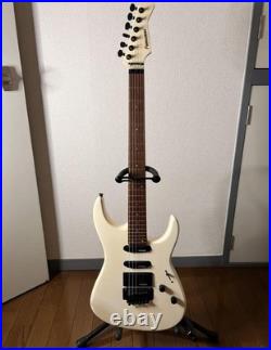 Fernandes White Electric Guitar with Fernandes Pickups Used Visible Wear Fernandes White Electric Guitar with Fernandes Pickups Used Visible Wear