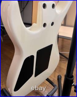 Fernandes White Electric Guitar with Fernandes Pickups Used Visible Wear Fernandes White Electric Guitar with Fernandes Pickups Used Visible Wear