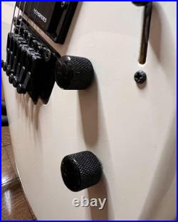 Fernandes White Electric Guitar with Fernandes Pickups Used Visible Wear Fernandes White Electric Guitar with Fernandes Pickups Used Visible Wear