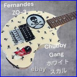 Fernandes Zo-3 Chubby Gang White Skull Rare Item