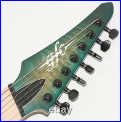 GFC GNRF7-300 Used Maple fingerboard 7 string Green withSoft case GFC GNRF7-300 Used Maple fingerboard 7 string Green withSoft case