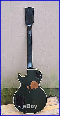 Gibson Les Paul Custom Black Beauty 1973 Needs Humbucking Pickups Parts