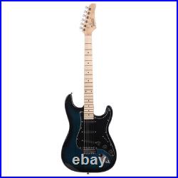 GST Stylish Electric Guitar Kit with Black Pickguard Dark Blue