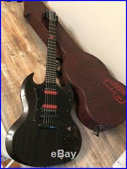 Gibson 2002 Voodoo Sg Electric Guitar Trans Black Finish (t0000)