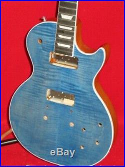 Gibson 2018 USA Ocean Satin Blue Les Paul Deluxe Player Plus Body & Neck