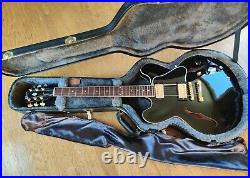 Gibson Custom Shop ES-335 Dot Semi-Hollowbody Guitar Ebony 2011 USA withOHSC