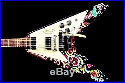 Gibson Custom Shop Ltd Jimi Hendrix Psychedelic Flying V Electric Guitar 159