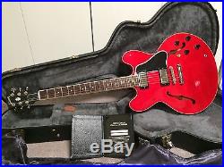 Gibson ES-335 2011, Flame Cherry Top. Grover Tuners, Beautiful