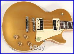 Gibson Les Paul Classic 2017 T Gold Top Electric Guitar With Hardshell Case