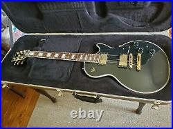 Gibson Les Paul Custom Lite Electric Guitar Ebony with Gold Hardware Stunning OHSC