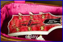 Gibson Les Paul Super Custom Butterfly Trans Pink Electric Guitar Ultima