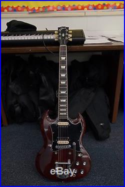 Gibson SG Standard Electric Guitar with Bigsby Tremolo and Case