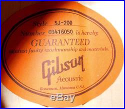 Gibson SJ-200 Acoustic Electric GuitarJumbo2006OHSCNO RESERVE