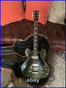 Gibson guitar 330 hollow body olive drab green, VOS finish limited